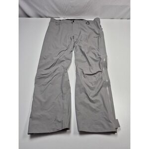Simms Rain Pants Mens XL Gray Gore-Tex Waterproof Fishing Zip Leg Shell FLAW